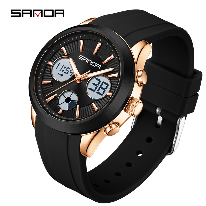 Outdoor Sport Smart Watch - Электронные часы SANDA, светящиеся, многофункциональные, спортивные,