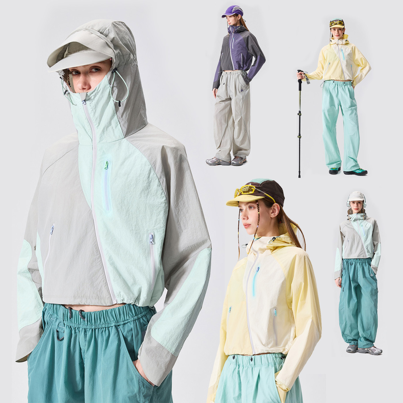 Outdoor Sport Waterproof Jacket - Женская легкая быстросохнущая водонепроницаемая ветрозащитная короткая