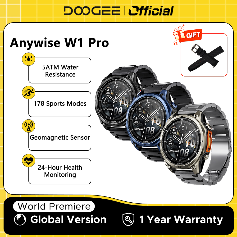 Умные часы DOOGEE ANYWISE W1 P – обзор и цена Outdoor Sport Smart Watch
