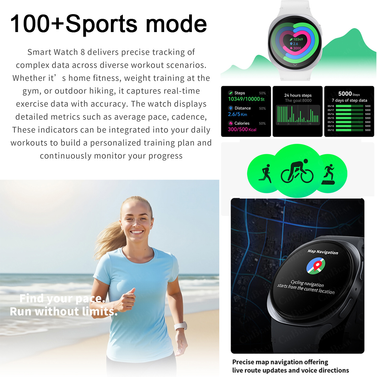 Новые смарт-часы 2026 года: 8  – обзор и цена Outdoor Sport Smart Watch